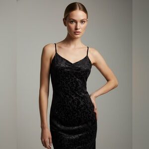 NWOT Rachel Zoe Black Textured Dress XS